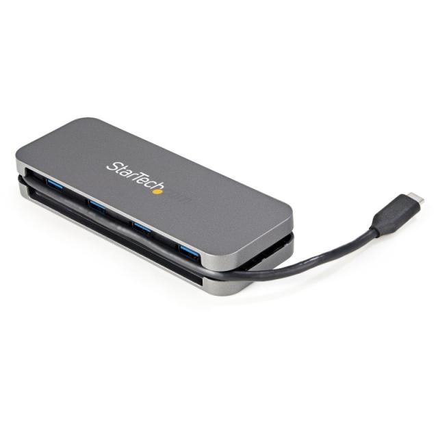 StarTech.com - Hub Ladrón USB C de 4 Puertos - 4x USB-A - Concentrador USB 3.0 Tipo C de 5Gbps (USB 3.2 Gen 1) - Hub Portátil US