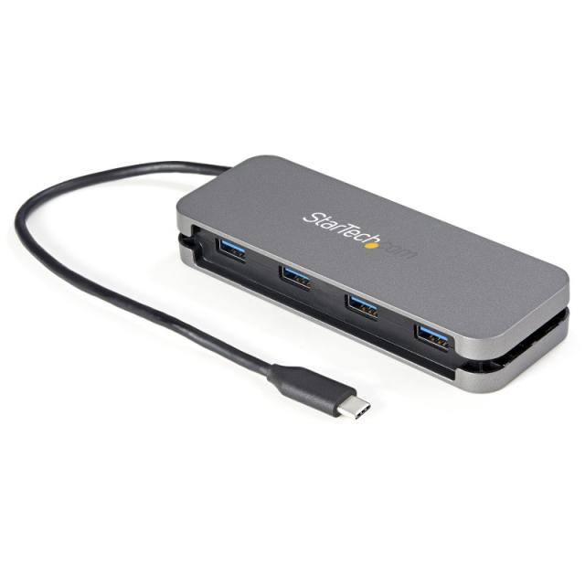 StarTech.com - Hub Ladrón USB C de 4 Puertos - 4x USB-A - Concentrador USB 3.0 Tipo C de 5Gbps (USB 3.2 Gen 1) - Hub Portátil US