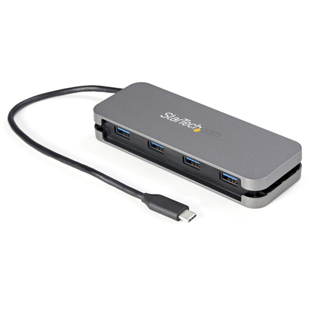 StarTech.com - Hub Ladrón USB C de 4 Puertos - 4x USB-A - Concentrador USB 3.0 Tipo C de 5Gbps (USB 3.2 Gen 1) - Hub Portátil US