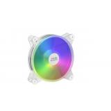 Mars Gaming - MFD, Ventilador de PC 120mm RGB, Ultrasilencioso 14dB, Molex, Transparente