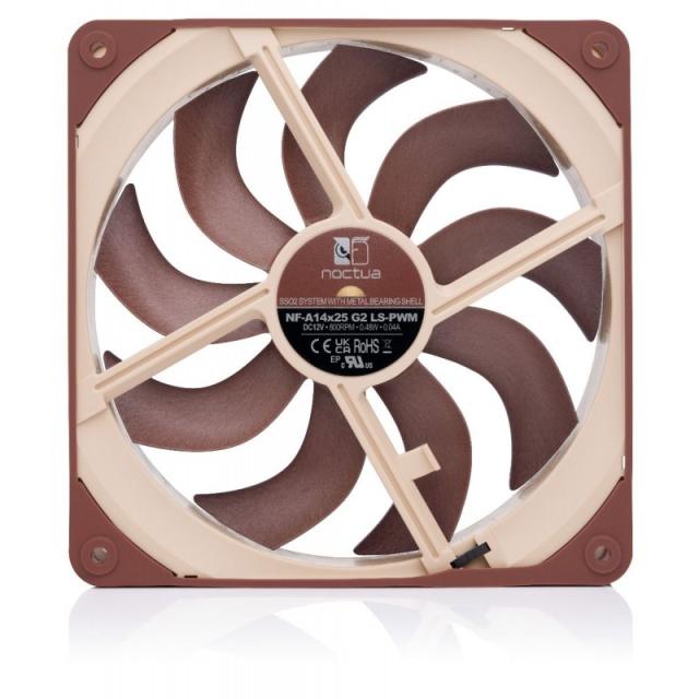 Noctua - NF-A14X25 G2 LS-PWM sistema de refrigeración para ordenador Carcasa del ordenador Refrigerador de aire 14 cm Beige, Mar