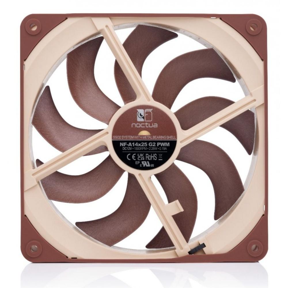 Noctua - NF-A14X25 G2 PWM sistema de refrigeración para ordenador Carcasa del ordenador Ventilador 14 cm Beige 1 pieza(s)