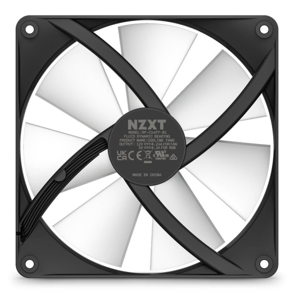 NZXT - F140 RGB Core Carcasa del ordenador Ventilador 14 cm Negro 1 pieza(s)