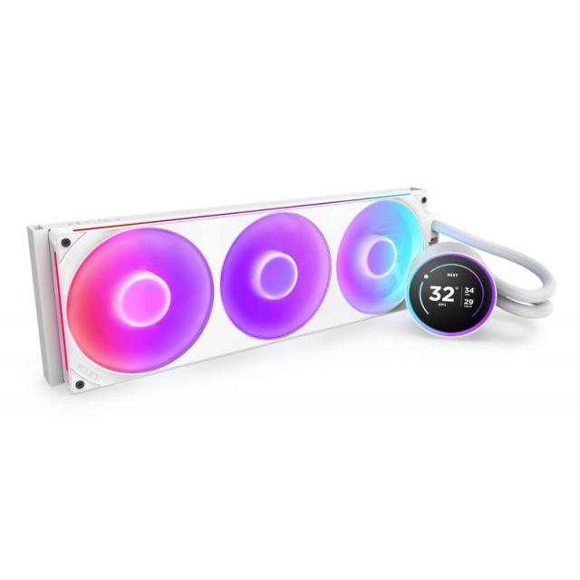 NZXT - Kraken Elite 420 RGB Procesador Sistema de refrigeración líquida todo en uno 14 cm Blanco 1 pieza(s)