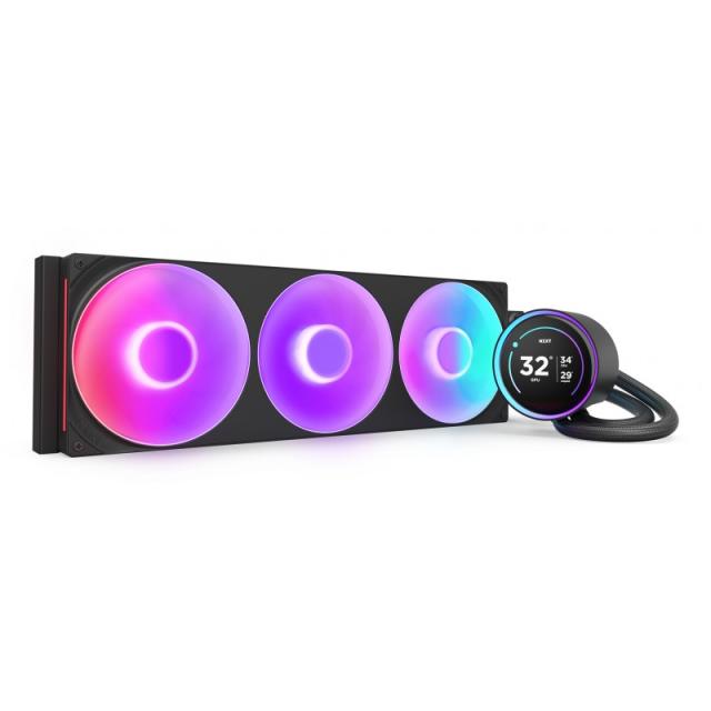 NZXT - Kraken Elite 420 RGB Procesador Sistema de refrigeración líquida todo en uno 14 cm Negro 1 pieza(s)