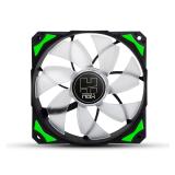 NOX - Hummer H-Fan LED Carcasa del ordenador Ventilador 12 cm Negro, Verde, Blanco