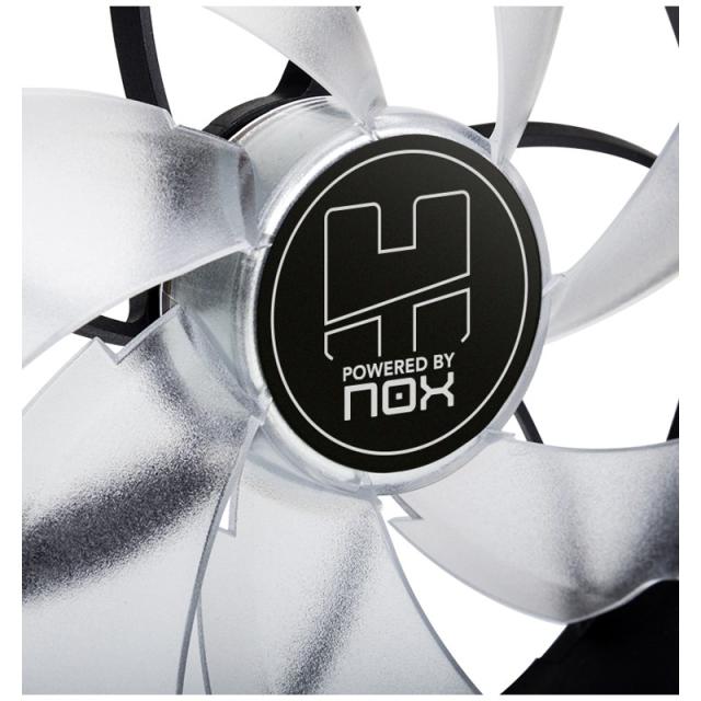 NOX - Hummer H-Fan LED Carcasa del ordenador Ventilador 12 cm Negro, Verde, Blanco