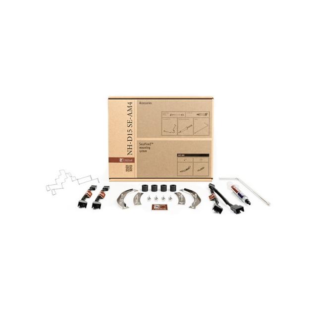 Noctua - NH-D15 SE-AM4 sistema de refrigeración para ordenador Procesador Enfriador Beige, Marrón, Acero inoxidable