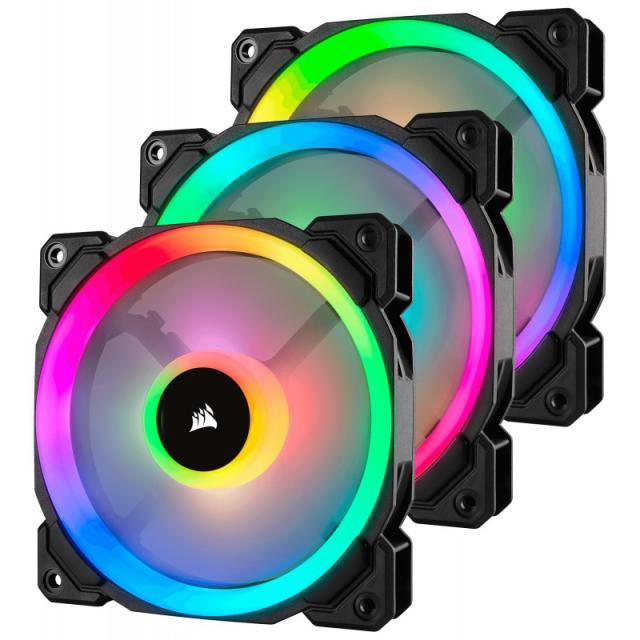 Corsair - LL120 RGB Carcasa del ordenador Ventilador 12 cm Negro, Blanco