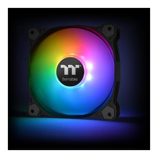 Thermaltake - Pure 12 ARGB Carcasa del ordenador Ventilador 12 cm Negro 3 pieza(s)