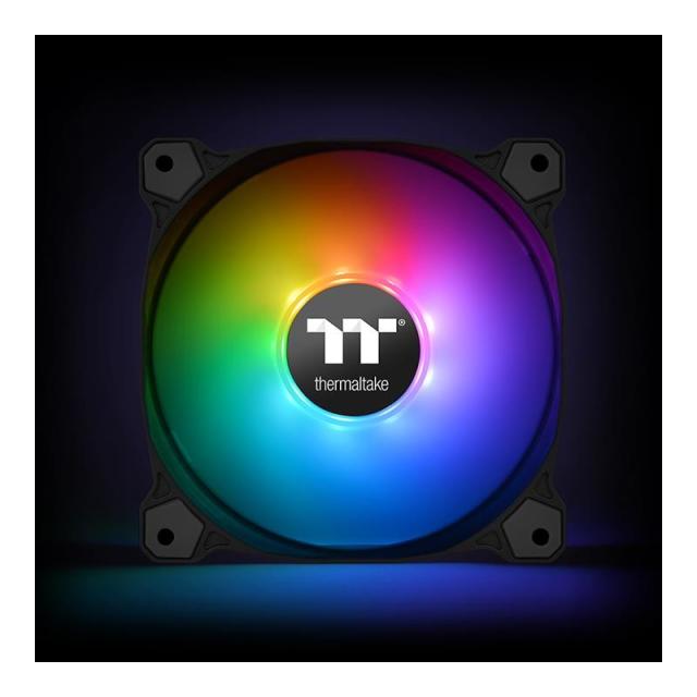 Thermaltake - Pure 12 ARGB Carcasa del ordenador Ventilador 12 cm Negro 3 pieza(s)