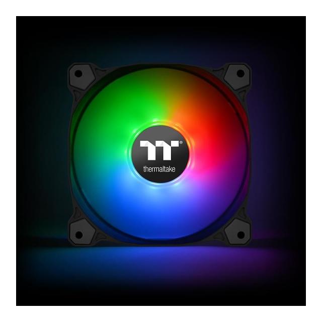 Thermaltake - Pure 12 ARGB Carcasa del ordenador Ventilador 12 cm Negro 3 pieza(s)