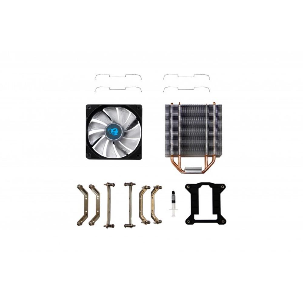 Deep Gaming - Cyclone II LED Blue Procesador Enfriador 12 cm Negro 1 pieza(s)