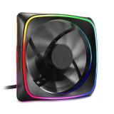 Sharkoon - RGB SHARK Lights Carcasa del ordenador Ventilador 12 cm Negro