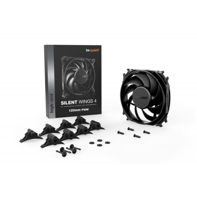 be quiet! - SILENT WINGS 4 / 120mm PWM Carcasa del ordenador Ventilador 12 cm Negro 1 pieza(s)