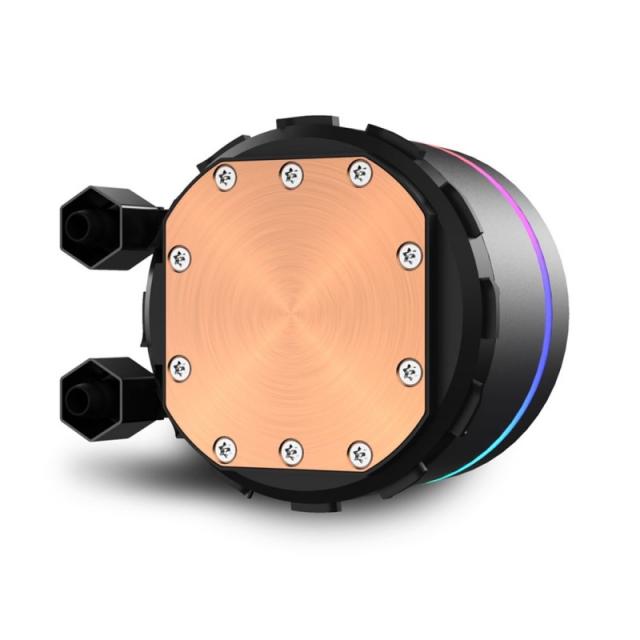 Sharkoon - S80 RGB Carcasa del ordenador, Procesador Sistema de refrigeración líquida todo en uno 12 cm Negro 1 pieza(s)