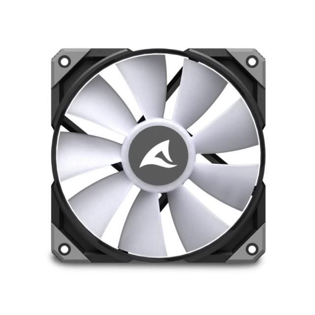 Sharkoon - S80 RGB Carcasa del ordenador, Procesador Sistema de refrigeración líquida todo en uno 12 cm Negro 1 pieza(s)