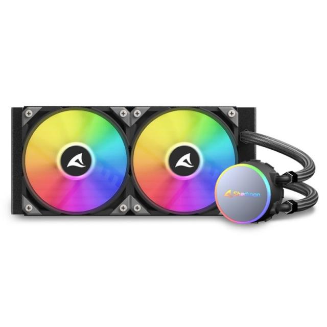 Sharkoon - S70 rgb Carcasa del ordenador, Procesador Sistema de refrigeración líquida todo en uno 12 cm Negro 1 pieza(s)