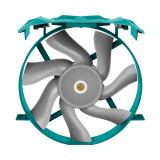 Iceberg Thermal - IceSLEET X9 Dual TR Procesador Enfriador 12 cm Verde azulado 1 pieza(s)