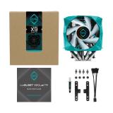 Iceberg Thermal - IceSLEET X9 Dual TR Procesador Enfriador 12 cm Verde azulado 1 pieza(s)