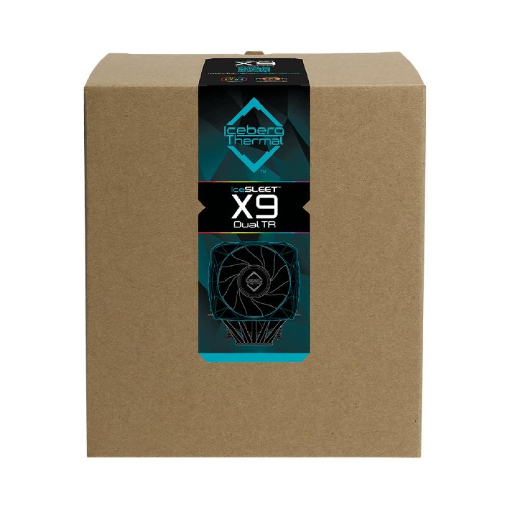 Iceberg Thermal - IceSLEET X9 Dual TR Procesador Enfriador 12 cm Verde azulado 1 pieza(s)