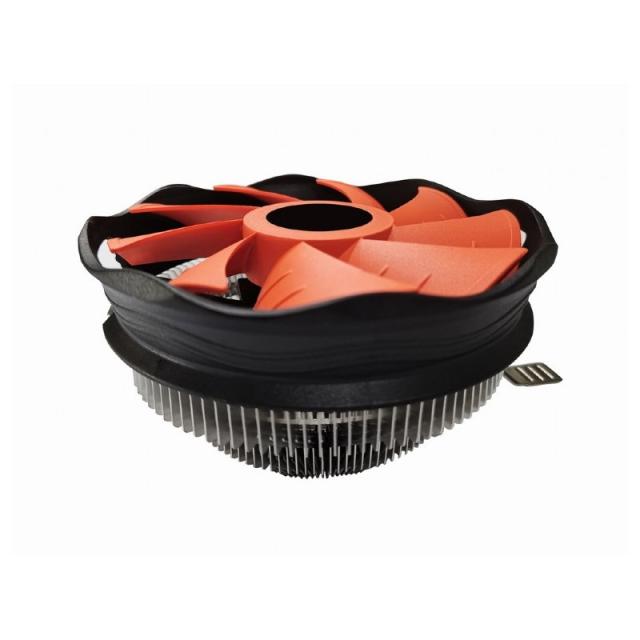 Gembird - CPU-HURACAN-X30 sistema de refrigeración para ordenador Procesador Refrigerador de aire 12 cm Negro, Naranja