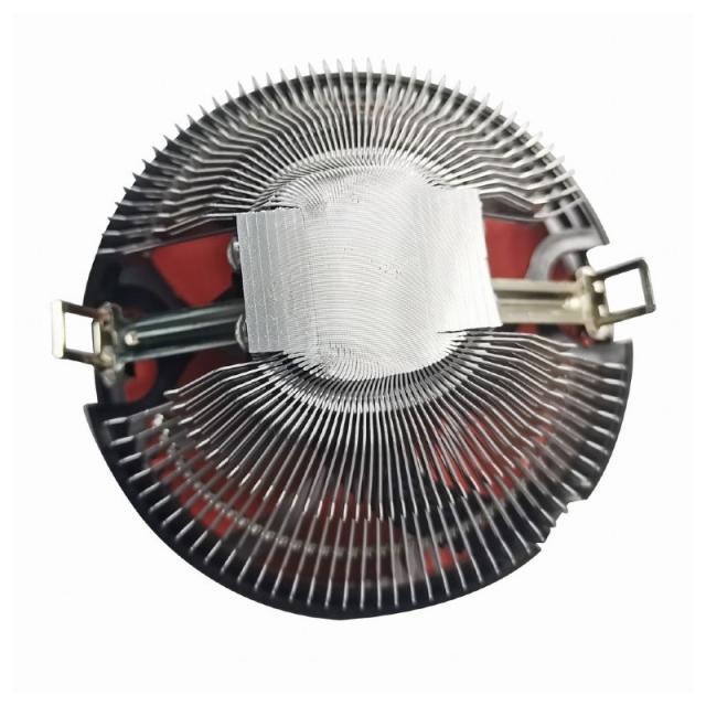 Gembird - CPU-HURACAN-X30 sistema de refrigeración para ordenador Procesador Refrigerador de aire 12 cm Negro, Naranja