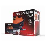 Gembird - CPU-HURACAN-X30 sistema de refrigeración para ordenador Procesador Refrigerador de aire 12 cm Negro, Naranja