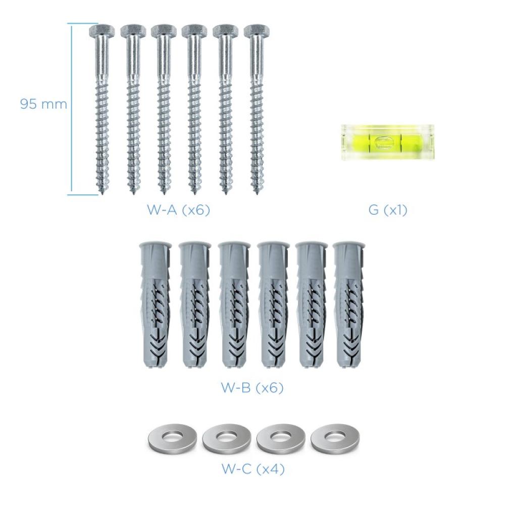 TooQ - LP3790TN-B soporte para TV 2,29 m (90") Negro