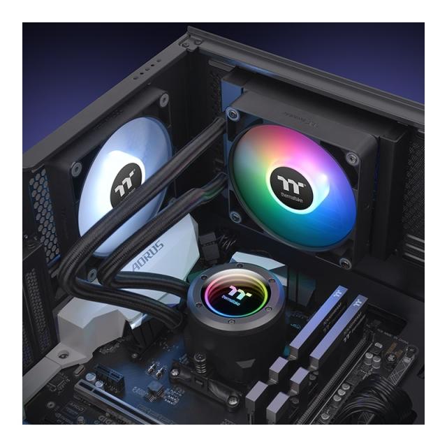 Thermaltake - TH120 Procesador Sistema de refrigeración líquida todo en uno 12 cm Negro 1 pieza(s)