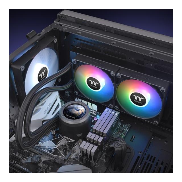 Thermaltake - TH240 V2 Ultra Procesador Sistema de refrigeración líquida todo en uno 12 cm Negro 1 pieza(s)