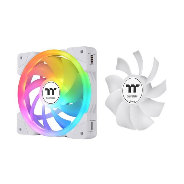 Thermaltake - SWAFAN EX12 ARGB Carcasa del ordenador Refrigerador de aire 12 cm Blanco 3 pieza(s)