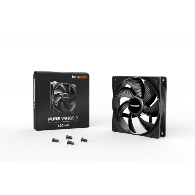 be quiet! - Pure Wings 3 120mm Carcasa del ordenador Ventilador 12 cm Negro 1 pieza(s)