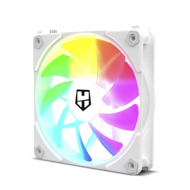 NOX - Hummer NXHUMMERELINKWH sistema de refrigeración para ordenador Carcasa del ordenador Ventilador 12 cm Blanco 1 pieza(s)