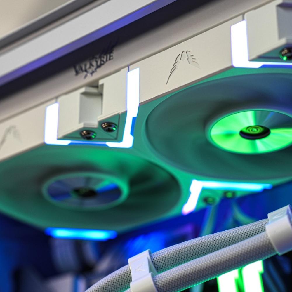 Valkyrie - Dragonfang 240 Procesador Sistema de refrigeración líquida todo en uno 24 cm Blanco