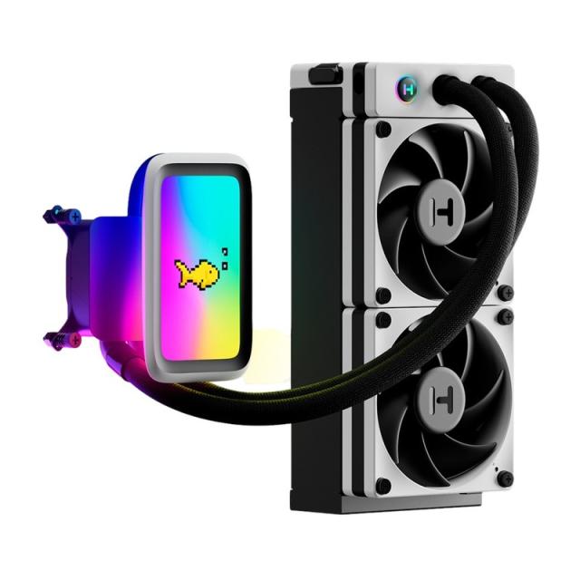HYTE - THICC Q60 Procesador Kit de refrigeración líquida 12 cm Negro, Blanco 2 pieza(s)