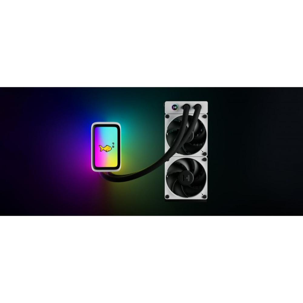 HYTE - THICC Q60 Procesador Kit de refrigeración líquida 12 cm Negro, Blanco 2 pieza(s)