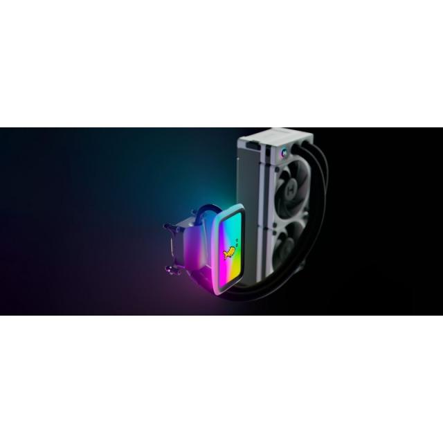 HYTE - THICC Q60 Procesador Kit de refrigeración líquida 12 cm Negro, Blanco 2 pieza(s)