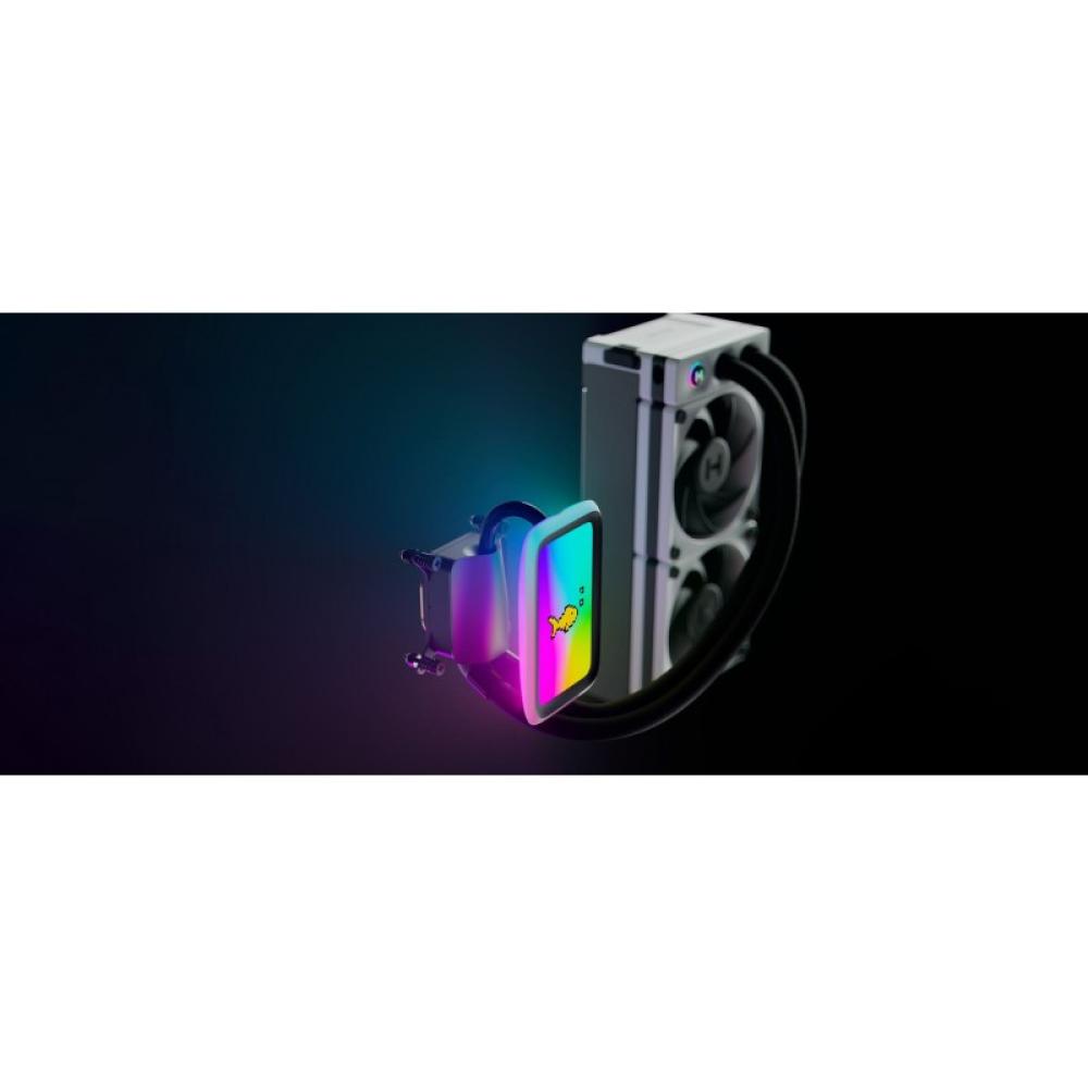 HYTE - THICC Q60 Procesador Kit de refrigeración líquida 12 cm Negro, Blanco 2 pieza(s)