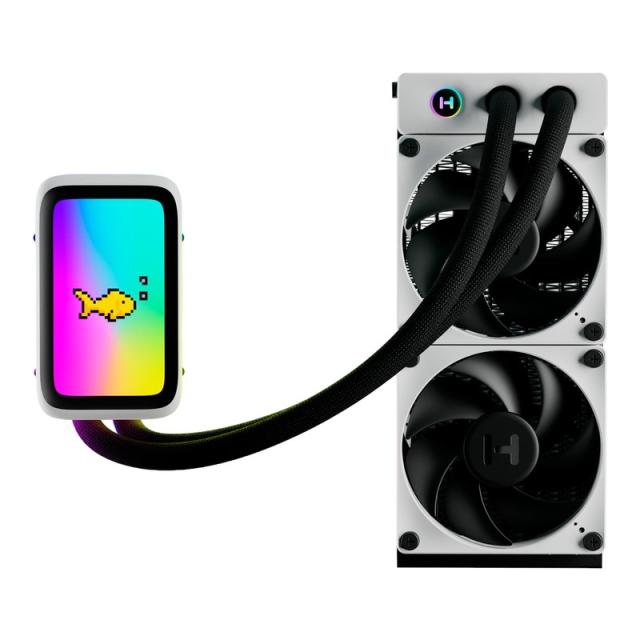 HYTE - THICC Q60 Procesador Kit de refrigeración líquida 12 cm Negro, Blanco 2 pieza(s)