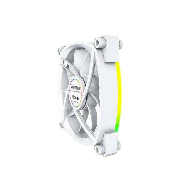 Montech - AX120 PWM Carcasa del ordenador, Procesador Módulo de ventilador 12 cm Blanco 1 pieza(s)
