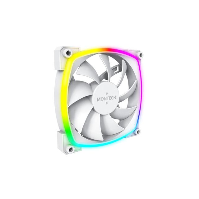 Montech - AX120 PWM Carcasa del ordenador, Procesador Módulo de ventilador 12 cm Blanco 1 pieza(s)