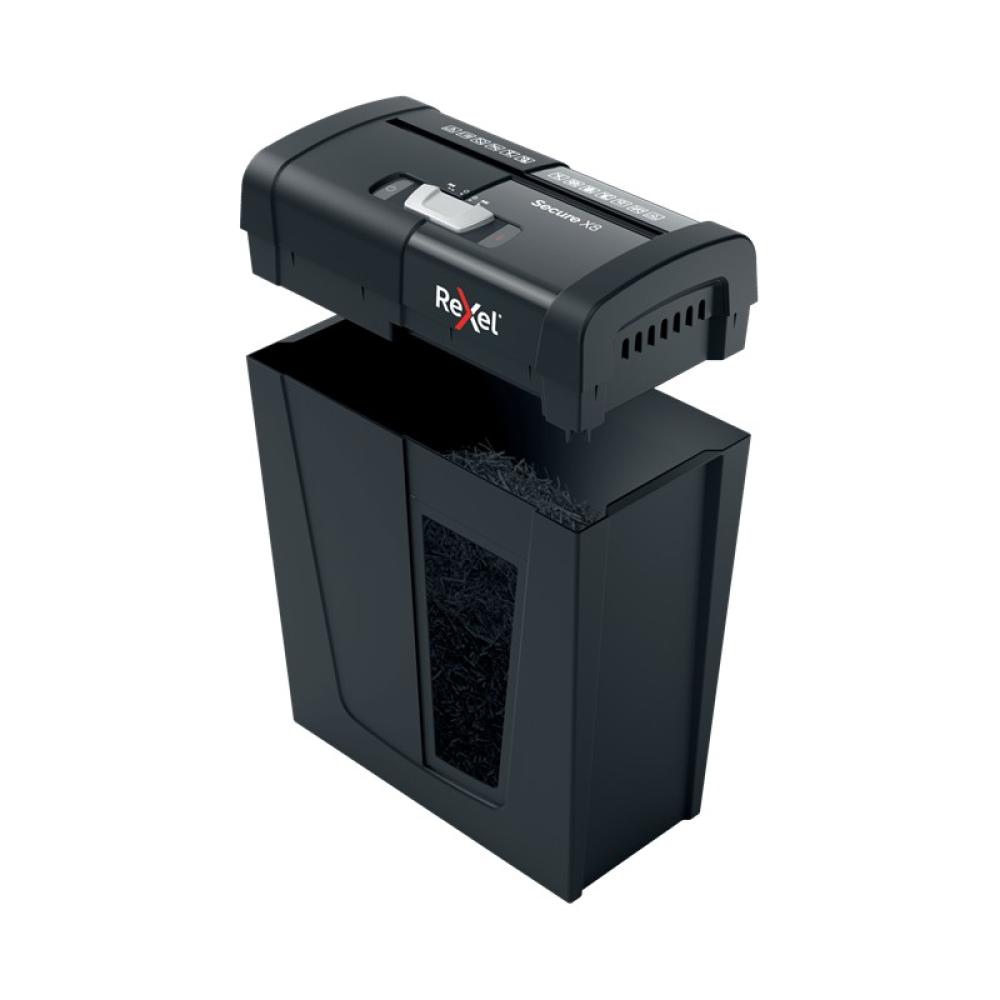 Rexel - Secure X8 triturador de papel Corte cruzado 68 dB Negro