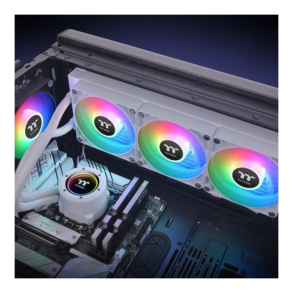 Thermaltake - TH360 V2 ARGB Procesador Kit de refrigeración líquida 36 cm Blanco 1 pieza(s)