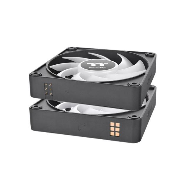 Thermaltake - CT120 EX ARGB Carcasa del ordenador Ventilador 12 cm Negro, Blanco 3 pieza(s)