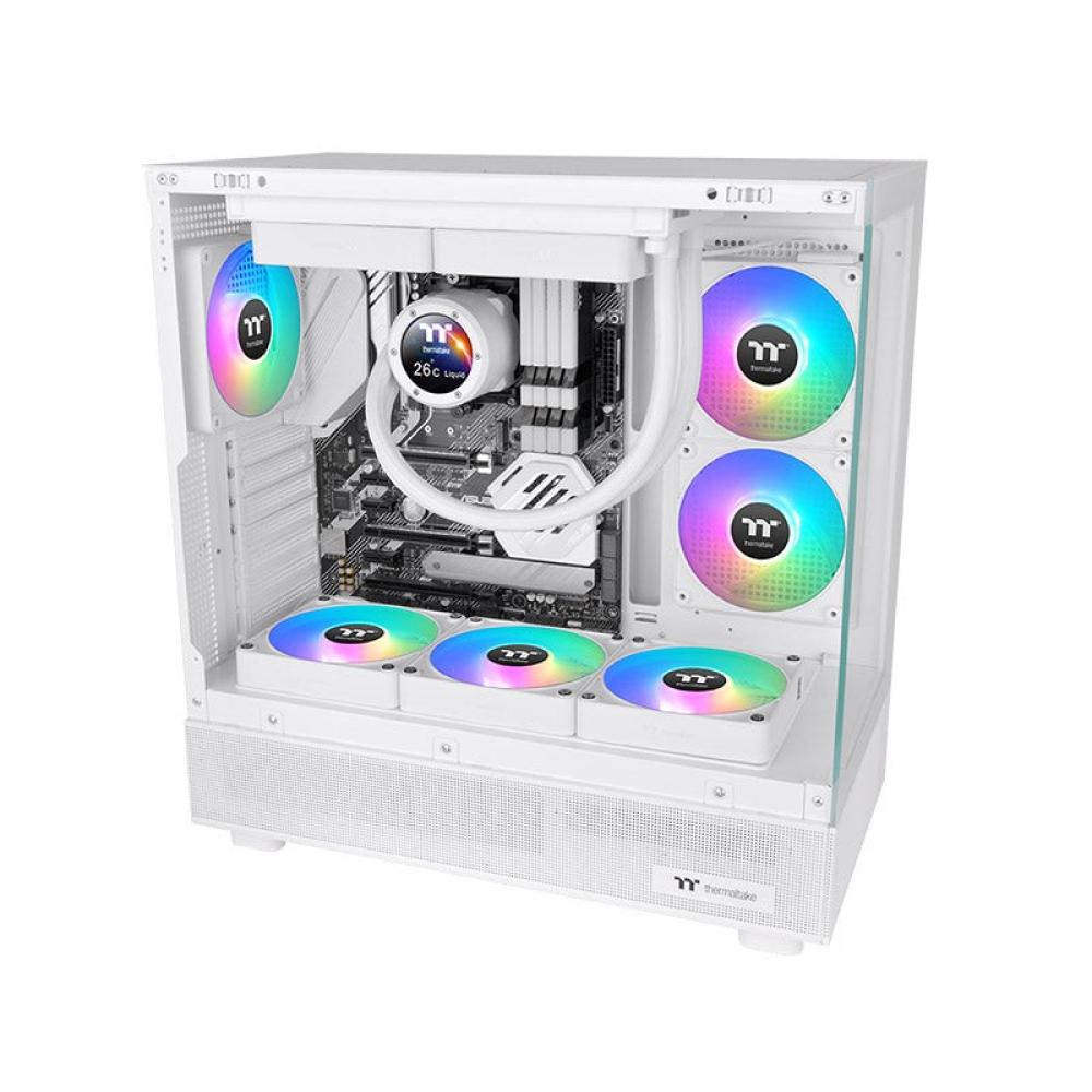 Thermaltake - CL-F191-PL14SW-A sistema de refrigeración para ordenador Carcasa del ordenador Ventilador 14 cm Blanco 3 pieza(s)