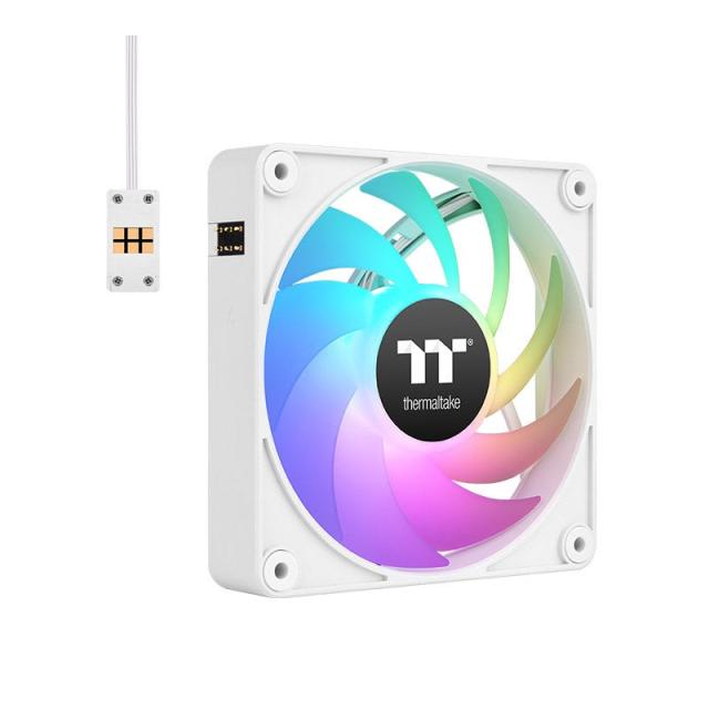 Thermaltake - CL-F191-PL14SW-A sistema de refrigeración para ordenador Carcasa del ordenador Ventilador 14 cm Blanco 3 pieza(s)