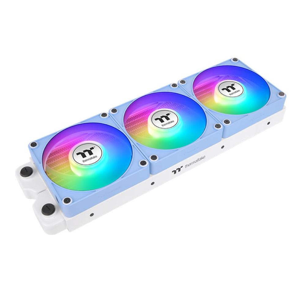 Thermaltake - CL-F198-PL12BU-A sistema de refrigeración para ordenador Carcasa del ordenador Ventilador 12 cm Azul 3 pieza(s)
