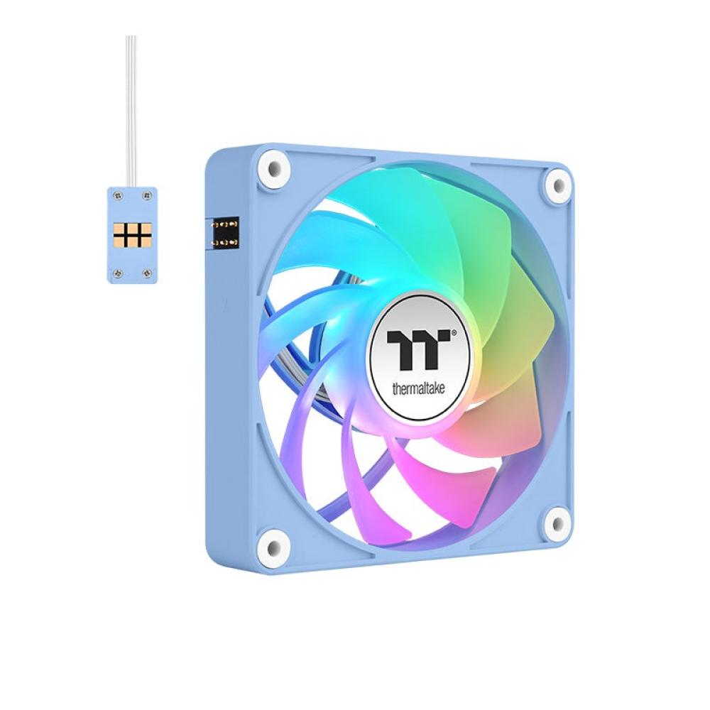 Thermaltake - CL-F198-PL12BU-A sistema de refrigeración para ordenador Carcasa del ordenador Ventilador 12 cm Azul 3 pieza(s)