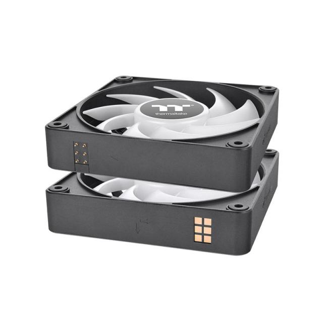 Thermaltake - CL-F182-PL14SW-A sistema de refrigeración para ordenador Carcasa del ordenador Ventilador 14 cm Negro 3 pieza(s)